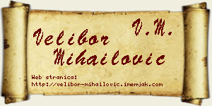 Velibor Mihailović vizit kartica